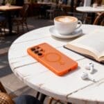 Tech-Protect Magmat MagSafe Matte Orange Kryt Samsung Galaxy S26 Ultra