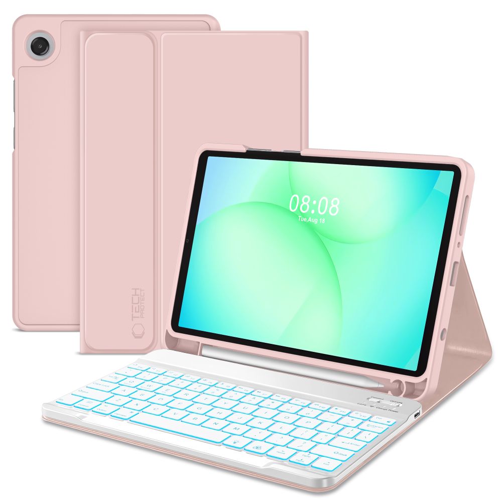 Tech-Protect Sc Pen + Keyboard Pink Kryt Samsung Galaxy Tab A11 8.7 X133/X135/A9 8.7 X110/X115