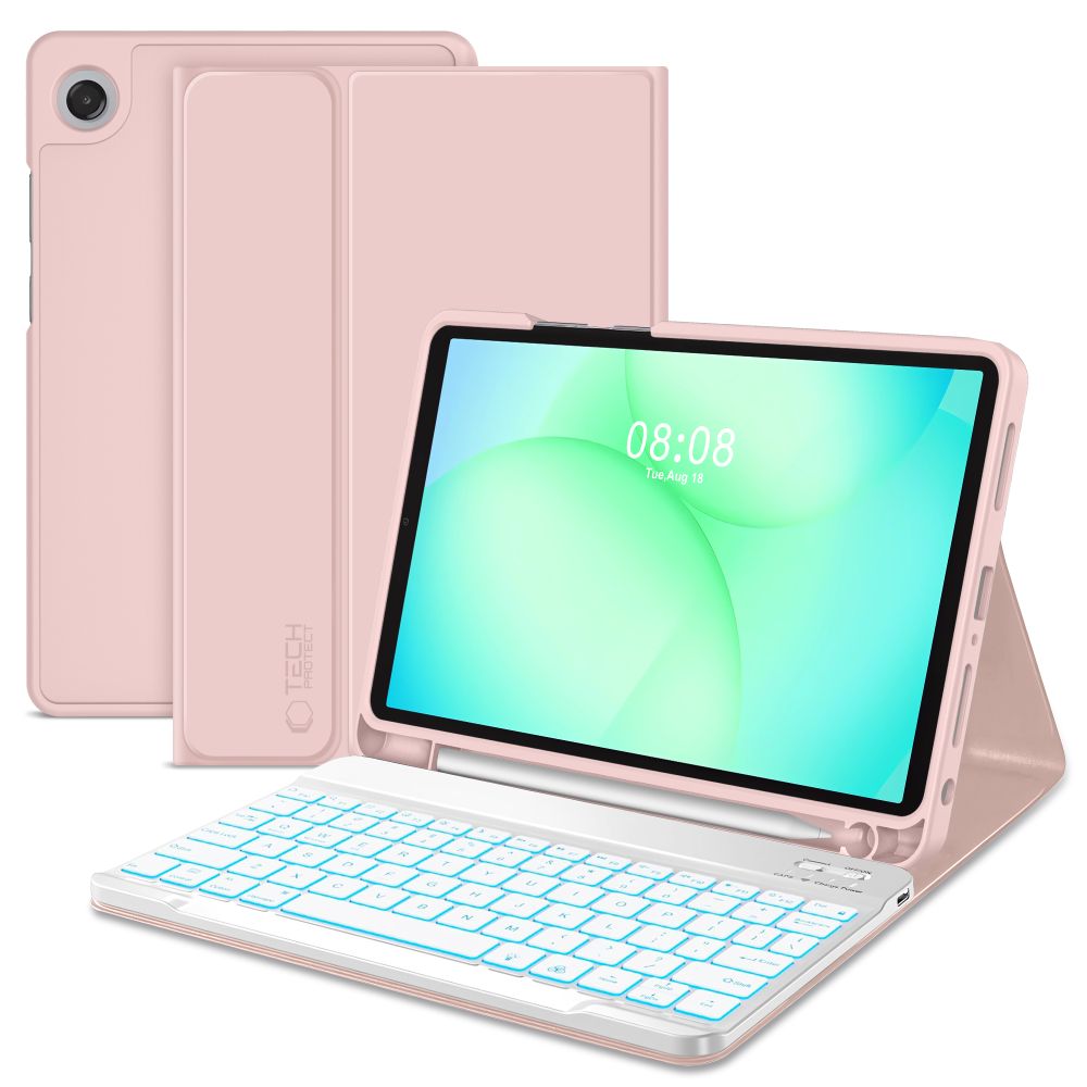 Tech-Protect Sc Pen + Keyboard Pink Kryt Samsung Galaxy Tab A9 Plus 11.0 X210/X215/X216