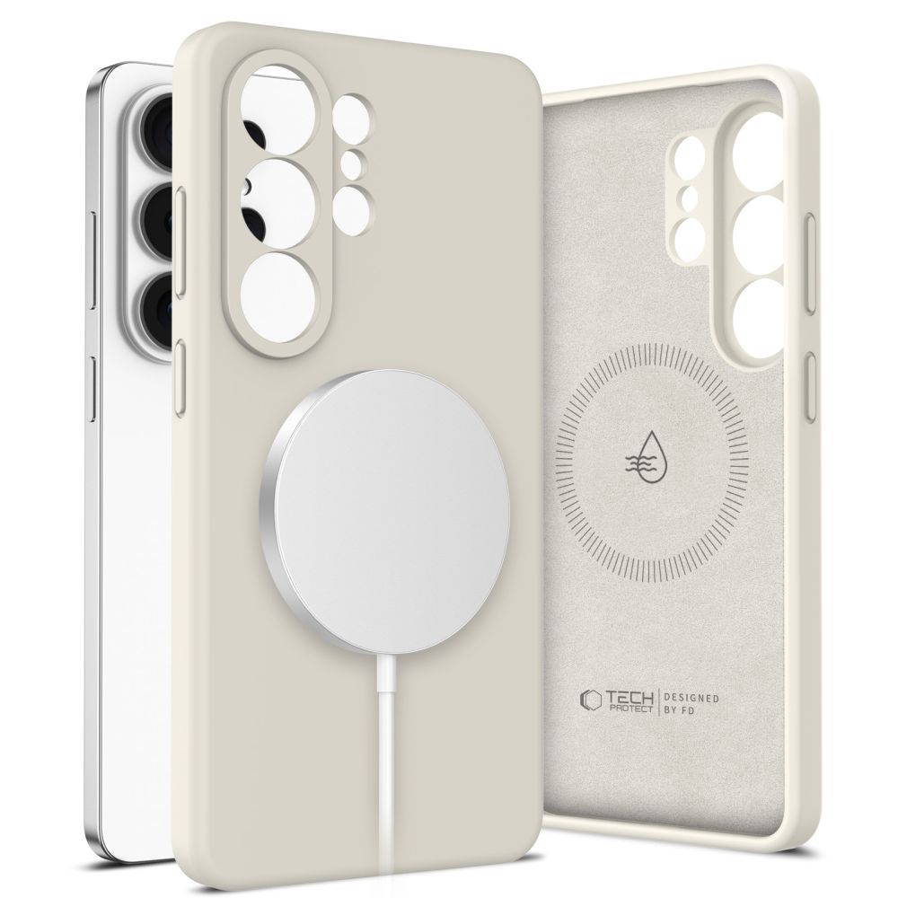 Tech-Protect Silicone MagSafe Cosmic Latte Kryt Samsung Galaxy S26 Ultra