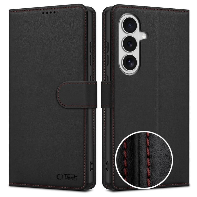 Tech-Protect Wallet Black/Red Kryt Samsung Galaxy S26