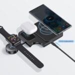 Usams 3-in-1 wireless charger 15W Black CD190WXC01 (US-CD190)