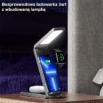 Usams 3-in-1 wireless charger with lamp 15W Black CD181WXC01 (US-CD181)