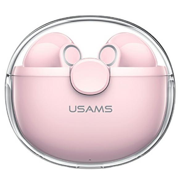 Usams Bluetooth 5.1 TWS BU Series wireless earphones Pink BHUBU04