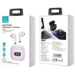 Usams Bluetooth 5.3 TWS IA II Series wireless earphones Purple BHUIAII03 (Usams-IAII15)