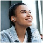 Usams Bluetooth 5.3 TWS X-donseries ENC wireless headphones White BHUENCXD02 (US-XD19)