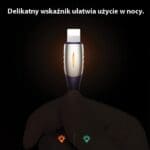 Usams Braided U-Tone Lightning Cable 1.2m Power-off 2A Fast Charging Black SJ344USB01 (US-SJ344)