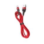 Usams Braided U26 Lightning Cable 1m (1pc set) 2A Fast Charging Red SJ311IP02 (US-SJ311)