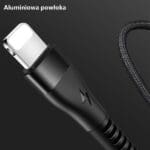 Usams Braided U33 Lightning Cable 1.2m 2A Fast Charging cyan SJ360USB02 (US-SJ360)