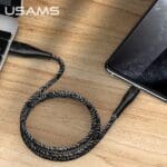 Usams Braided U41 Lightning Cable 3m 2A Black SJ397USB01 (US-SJ397) Fast Charge