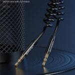 Usams Braided U48 Lightning Cable 1.2m 2A Fast Charging with LED Black SJ423USB01 (US-SJ423)