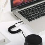 Usams Braided U48 Lightning Cable 1.2m 2A Fast Charging with LED Black SJ423USB01 (US-SJ423)