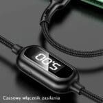 Usams Braided U48 Lightning Cable 1.2m 2A Fast Charging with LED green SJ423USB02 (US-SJ423)