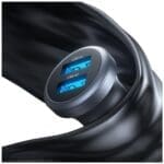 Usams CC320 Aluminum Car Charger 2.4A 2xUSB-A tarnish