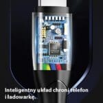 Usams U35 Lightning Cable 2A Fast Charge 1m Black SJ364USB01 (US-SJ364)