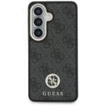 Guess 4G Big Rhinestone Triangle Strap MagSafe black Kryt Samsung Galaxy S26