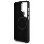 Guess 4G Big Rhinestone Triangle Strap MagSafe black Kryt Samsung Galaxy S26 Ultra