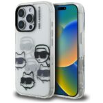 Karl Lagerfeld IML Multi K&C Head Pattern transparent Kryt iPhone 16 Pro