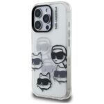 Karl Lagerfeld IML Multi K&C Head Pattern transparent Kryt iPhone 16 Pro