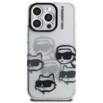 Karl Lagerfeld IML Multi K&C Head Pattern transparent Kryt iPhone 16 Pro
