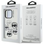 Karl Lagerfeld IML Multi K&C Head Pattern transparent Kryt iPhone 16 Pro