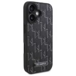Karl Lagerfeld KLHMP16MPKHPORPK black Hardcase Hot Stamp MagSafe Kryt iPhone 16 Plus