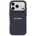 Karl Lagerfeld Monogram logo MagSafe blue Kryt iPhone 17 Pro Max