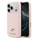 Karl Lagerfeld PU Karl and Choupette Heads Pins MagSafe Pink Kryt iPhone 17 Pro