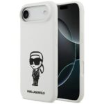 Karl Lagerfeld Silikónový Karl Sketch & Logo MagSafe white Kryt iPhone 17 Air