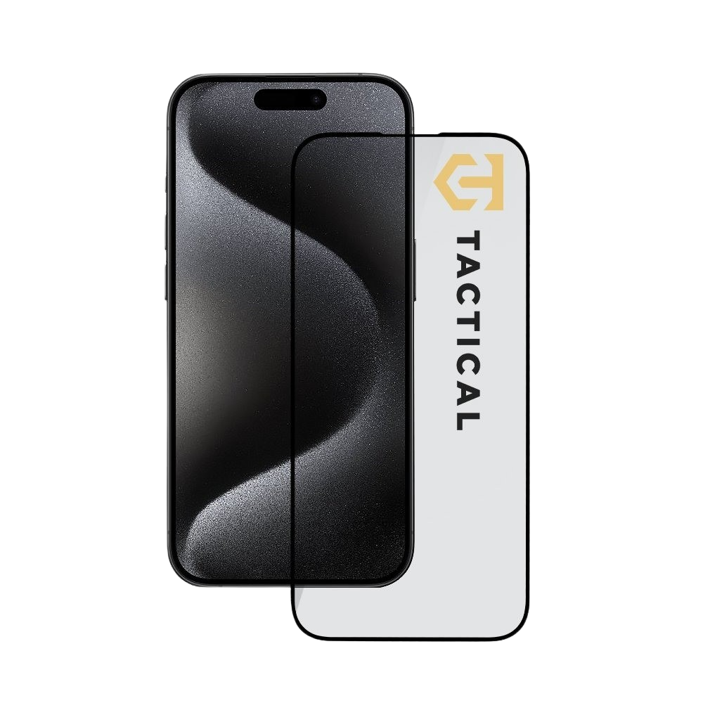 Tactical Glass Shield 5D Glass Apple Black iPhone 15 Pro