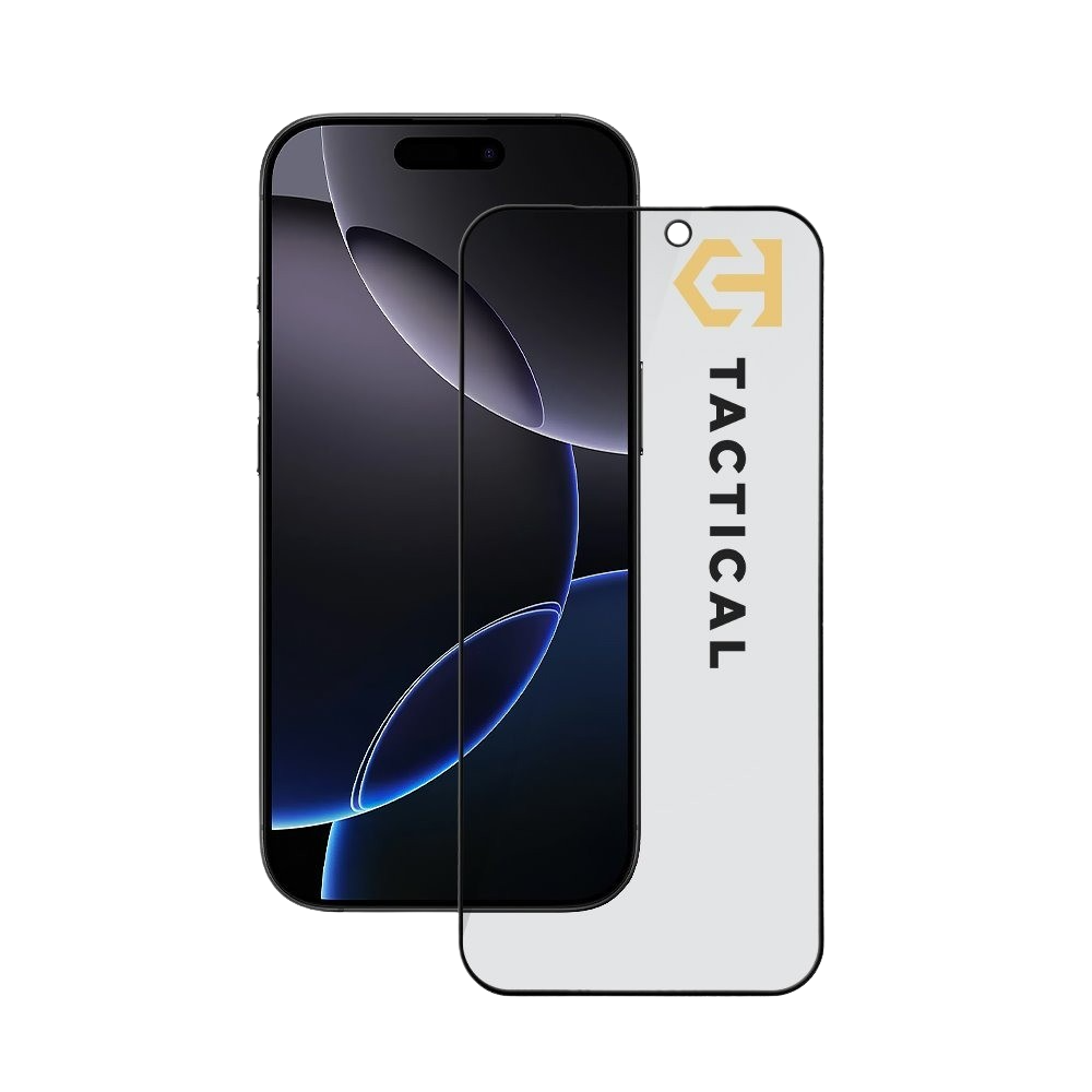 Tactical Glass Shield Privacy Stealth 5D Glass Apple Black iPhone 17 Pro Max