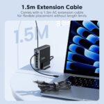 Tech-Protect Dc 240 W Gan 6 Port Desktop Charger Pd 240 W / Qc 3.0 Black