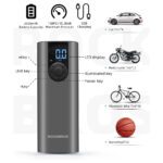 Rockbros 42720001001 Electric Bike Pump With Led Display + Usb C Usb A Cable Black