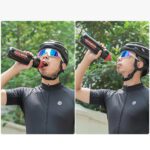Rockbros 750 Ml Bike Bottle Transparent Black With Red Mouthpiece