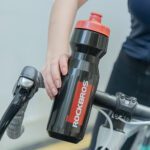 Rockbros 750 Ml Bike Bottle Transparent Black With Red Mouthpiece