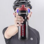 Rockbros 750 Ml Bike Bottle Transparent Black With Red Mouthpiece