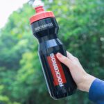 Rockbros 750 Ml Bike Bottle Transparent Black With Red Mouthpiece