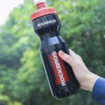 Rockbros 750 Ml Bike Bottle Transparent Black With Red Mouthpiece