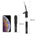 Rockbros 810Pcs Hp Mini Hand Bicycle Pump With Presta & Schrader Hose Black
