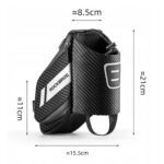 Rockbros C32Bk Saddle Bag 1.5 L With Water Bottle Pocket Black