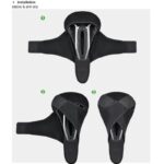 Rockbros Lf047 S Silikónový Gel Bicycle Seat Cover Size M Black