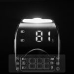 Rockbros M8 1600Lm Front Bike Light With Remote Control 10M Rechargeable 4000 Mah Black