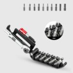 Rockbros Multitool Bicycle Tool Set With Ratchet Wrench And Tire Levers Black