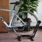 Rockbros T30 Folding Bike Stand Front Or Rear Wheel Compatible With 24 27.5 Inch And 700C Wheels Black