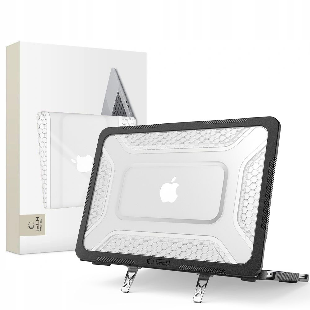 Tech-Protect Kevlar Pro Macbook Neo 13 2026 Matte Black / Clear
