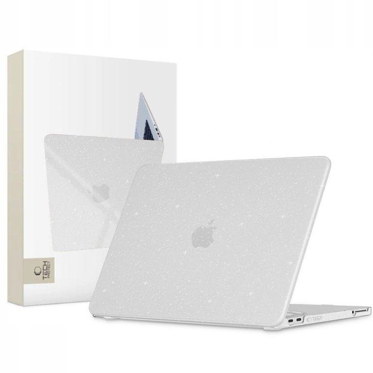 Tech-Protect Smartshell Macbook Neo 13 2026 Glitter Clear