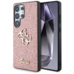 Guess Fixed Glitter Big 4G Metal Logo pink Kryt Samsung Galaxy S25 Ultra