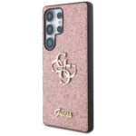 Guess Fixed Glitter Big 4G Metal Logo pink Kryt Samsung Galaxy S25 Ultra