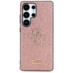 Guess Fixed Glitter Big 4G Metal Logo pink Kryt Samsung Galaxy S25 Ultra
