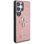 Guess Fixed Glitter Big 4G Metal Logo pink Kryt Samsung Galaxy S25 Ultra